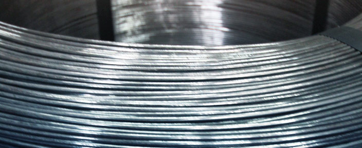 Eisendraht als Coil aufgewickelt